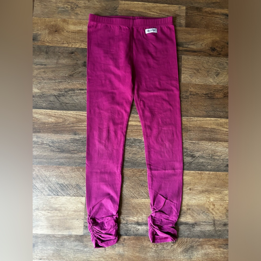 Merce & Me Plum Ruched Leggings